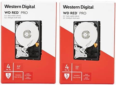 WD 2 paket crveni Pro 4TB SATA III 3.5 Interni nas HDD, 7200 o / min