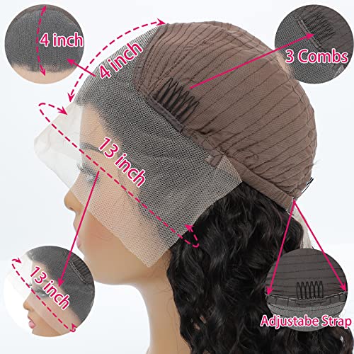 TopeosIo 13x4 HD čipkaste prednje perike za ljudsku kosu perike za žene 150% gustoće brazilske