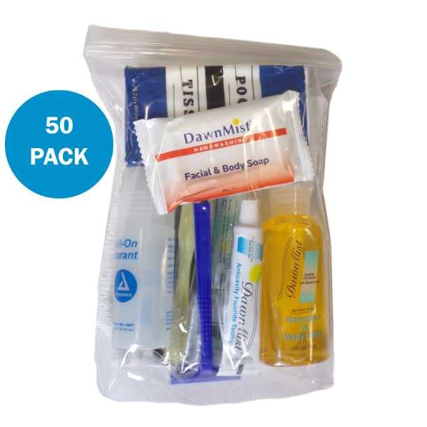 Wnl proizvodi 1400-50pack comfort Kit za odrasle, Premium osnovne potrepštine za ličnu higijenu,