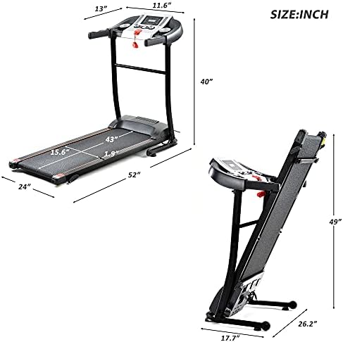 Treadmill nagib Workout Električna pješačka staza za staze preklopna traka za kućnu teretanu Prijenosni