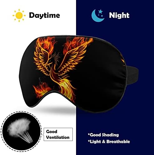 Flaming Phoenix Bird Mekano maska ​​za oči Efektivne maske za spavanje Switch Comfort Vepo sa elastičnim