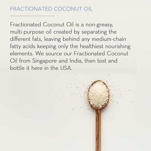 Organic Fractionated kokosovo ulje za kožu i kosu, 4 fl oz-tečnost nosač ulja za razrjeđivanje eteričnih