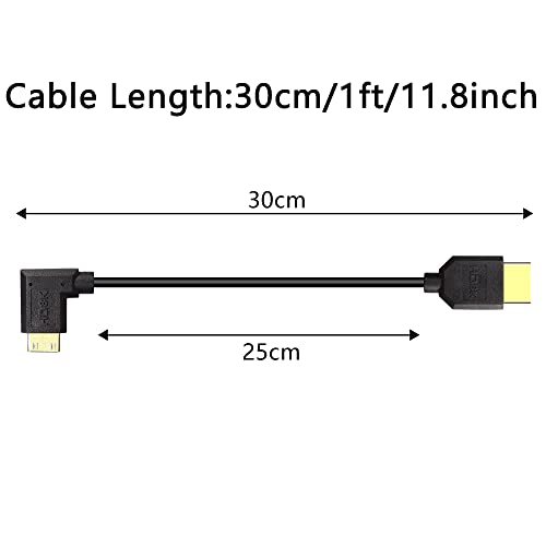 Gintooyun 8K Mini HDMI do HDMI kabela Super tanka linija od 4.0 mm Mini HDMI to HDMI ultra HD 2.1 kabel