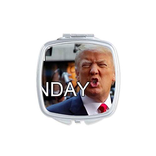 Američki Predsjednik Veliko Smiješno Ogledalo Za Slike Prijenosni Kompaktni Džepni Šminka Dvostrano Staklo