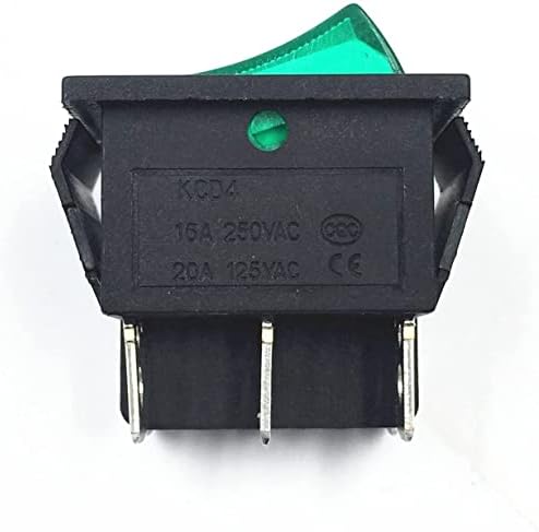 Svapo kopče za zatvaranje prekidača prekidač I / O 6 pinova sa svjetlom 16a 250VAC 20A 125VAC