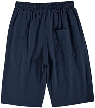 Moderne kratke hlače za muškarce Muške šorc pamuk čipke Velike džepove casual hlače kratke hlače elastične