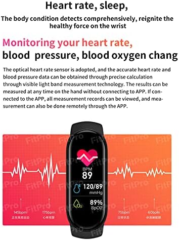 Ke1clo Smart Watch Fitness Tracker sa otkucajem srca, krvni pritisak, praćenje krvi i monitoring