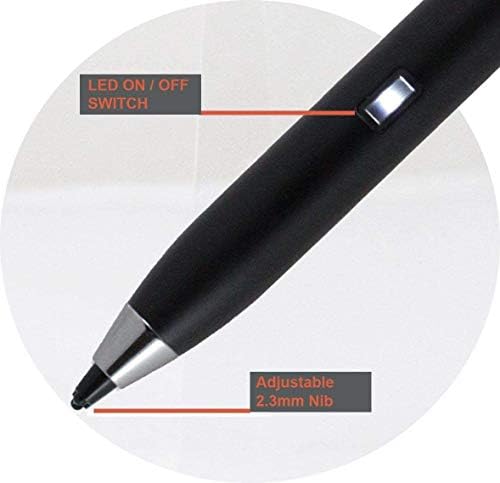 Bronel crna finu tačaka digitalna aktivna olovka za stilus - kompatibilna sa HP 17-CA1000NF 17.3 HD laptop