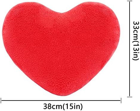 Rihud plišani crveni srčani jastuk simpatični jastuk u obliku srca Cojines Decorativos bacanje jastuk punjenih
