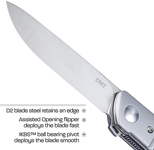 CRKT Bamboozled EDC sklopivi džepni nož: potpomognuto otvoreno svakodnevno nošenje, brava za oblogu, G10