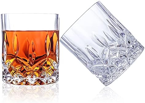 Qummfa naočare za viski, Set od 8 čaša za koktel, 10 oz staromodnih čaša za piće Scotch Bourbon