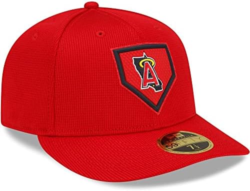 Nova Era LA Los Angeles Angels 59FIFTY LP Niski profil 2022 Clubhouse na terenu kolekcija opremljena kapa, šešir