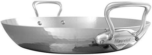 Mauviel 1830 M'elite 5-slojni Čekićasti Paella tiganj od poliranog nerđajućeg čelika sa ručkama