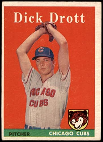 1958 TOPPS 80 Dick Drott Chicago Cubs VG / EX MUBI