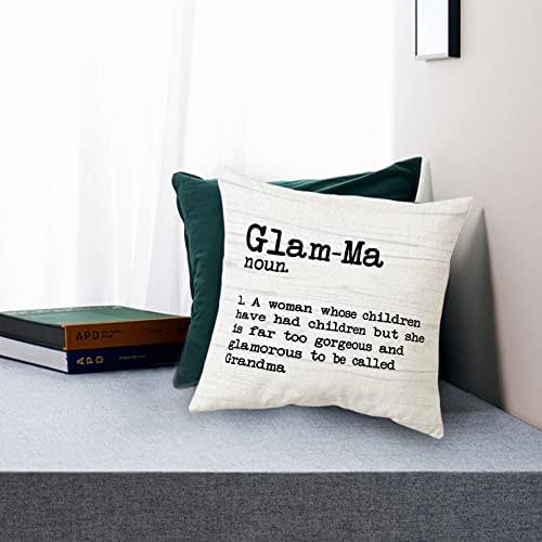 SIDHUA GRANDMA Tema sa jastučnice za dom, seoska baka GLAM-MA Imenica Reginent jastuk 18 x18, bake pokloni