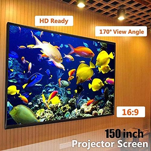 Liuzh Sklopivi 16: 9 projektor 60 72 84 100 120 150 inčni bijeli projekcijski ekran ekrana projektora TV zaslon