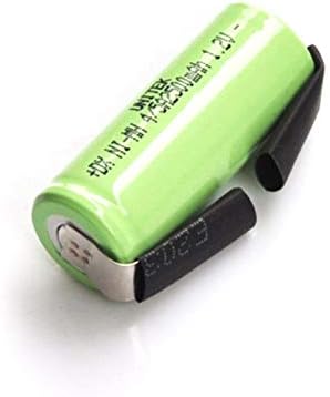 Fcqlr kompatibilan za 2kom 1.2 V punjiva 4/5a baterija 2500mah 17430 4/5 a ni-mh nimh ćelija sa jezičcima za zavarivanje za Braun Oral-B električnu četkicu za zube