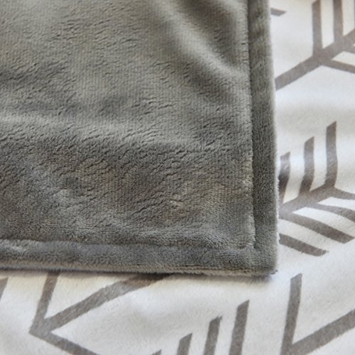 TOWIN Baby Arrow Minky dvoslojni pokrivač za prijem, siva 30x30 …