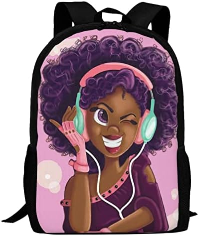 Waykales afrička crna djevojka školska torbica cute 17 '' ruksaka lagana laptop torba za žene studentice