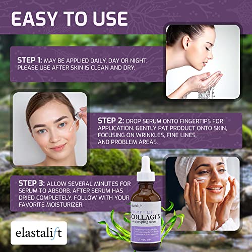 Elastalift kolagen Serum za lice Lifting, Plumping, & amp; učvršćujući kolagen Serum za lice poboljšava elastičnost,