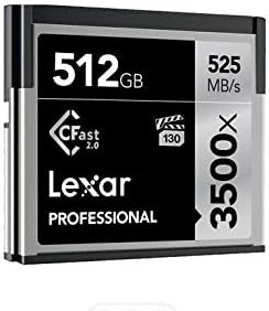 Lexar 512GB Professional 3500x CFast 2.0 memorijska kartica za 4K Video kamere, do 525mb/s čitanja,