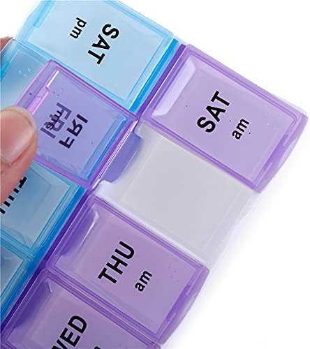 Nedeljna kutija tableta 7-dnevna planer tableta AM / PM tableta Organizator tableta za dozarcu za vitaminu