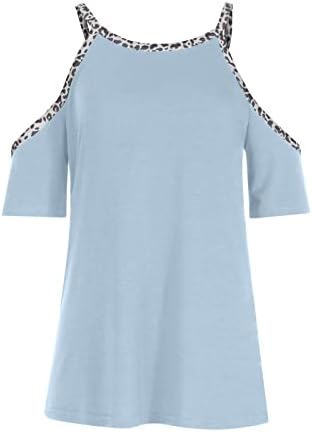 Lady Long Fall Crew Crt 2023 Odjeća trendy hladno rame s kratkim rukavima pamuk salon gornje majice za dame