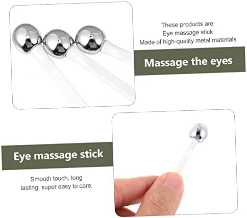Hemoton 6pcs krema za oči za lica za masažu masaže valjak za kašikom kašike za oči valjak za oči alat za oči za