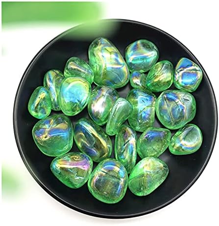 Ruitaiqin Shitu 100g Zeleni titanijum Aura Engleski kvarcni kristalni kamenje zacjeljivanje ilečito kamenje