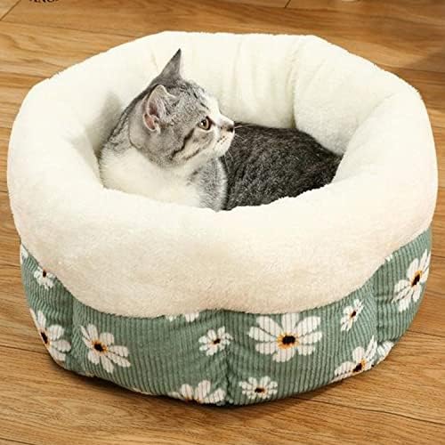 Samo zagrijavajući krevet za mačke - slatki uzorak cvijeća za kućne ljubimce topla kuća za mačke 5 za male srednje