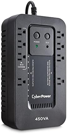 CyberPower EC450G ekološka baterija Backup & prenaponski zaštitnik UPS sistem, 450va / 260W, 8 utičnica, ECO