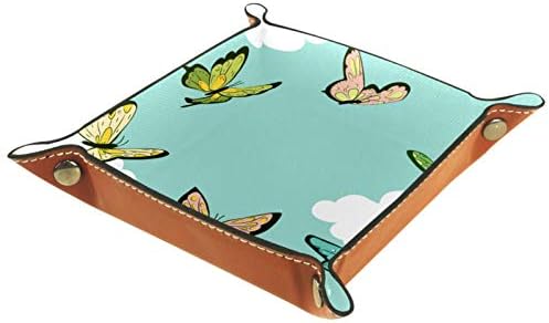 Lyetny zeleni leptir organizator za skladištenje pladnje za skladištenje kreveta CADDY Desktop