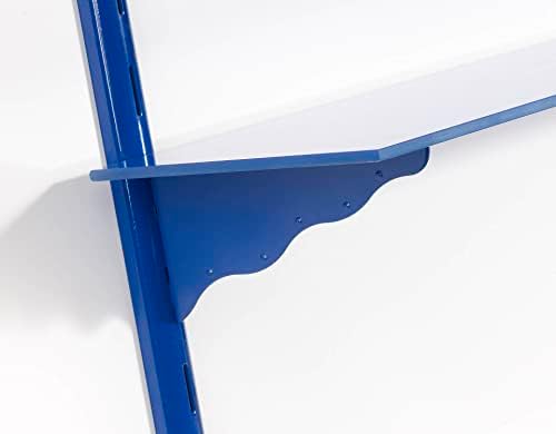 LTL Home proizvodi Puzzle stakleni zidni polica komplet, 11 x 36, talas plava
