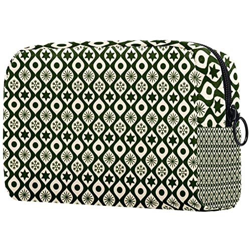 Zelena i plava Budgie u lišćem torbice za malu šminku za torbicu Travel Cosmetic Bag Prijenosna toaletna