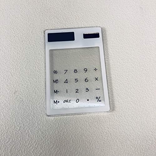 Lareinaxxx Solarna energija Kalkulator praktične kartice Type Transparent Mini prijenosni crtani