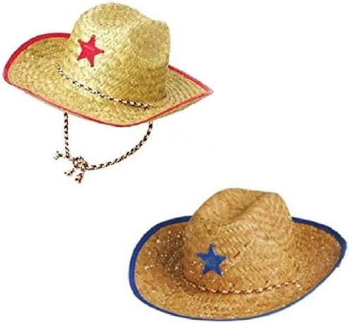 Novelty Treasures Kostimografski Set za djecu Zapadni kaubojski šešir, Plastična šerifova značka i