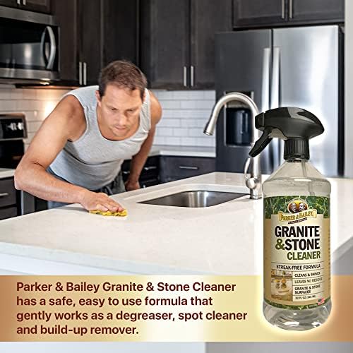 PARKER & amp; BAILEY Granite & amp; Stone Cleaner - granite countertop Cleaner Kitchen Island