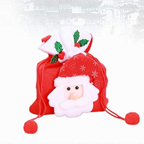 Amosfun Božićne ukrase čišćenje Dječje bombone torbe prijenosne božićne torbe poklon torba sa ručkom božićnom