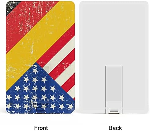 SAD i njemački Grunge zastava USB Flash Drive Kreditna kartica Dizajn USB Flash Drive Personalizirani