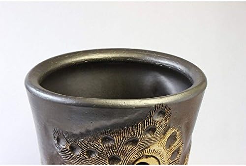 CTOC Japan Izaberite isklesana prozirna, elegantna, keramičkog štanda Shigaraki Ware, 幅 30cm x 奥行 27cm