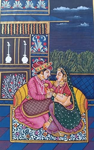 Minijaturna slika Indijskog kraljevskog para u ljubavi