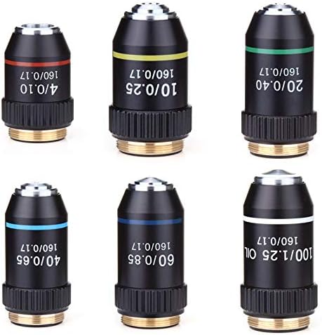 IGOSAIT Professional 195 Crni Akromatski cilj 4X 10x 20X 40X 60X 100x objektivni mikroskop objektiv RMS