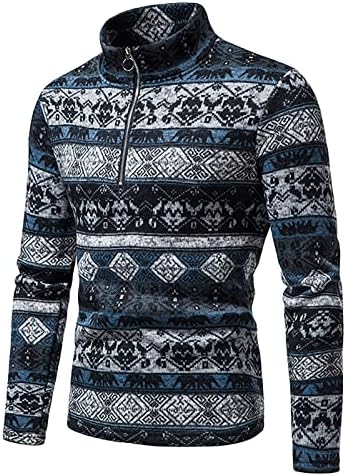 Dudubaby muške jesenje zimske turtleneck dugih rukava duks duks duks bluza sa zatvaračem na vrhu džemper