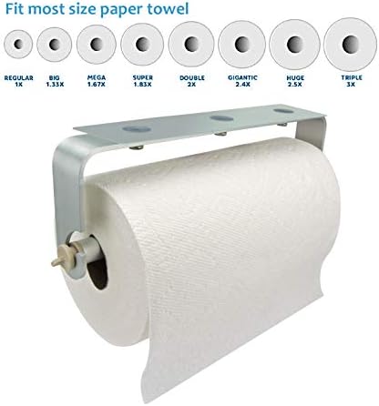 Držač ručnika ili bez lampica za papir pod ormanom i zidnim nosačem, bez bušenja pogodno za kuhinjsko kupatilo