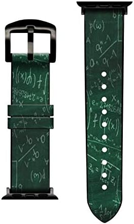 CA0606 Math Formula Greenboard kožni i silikonski pametni satovi trake za Apple Watch iWatch veličine 38mm
