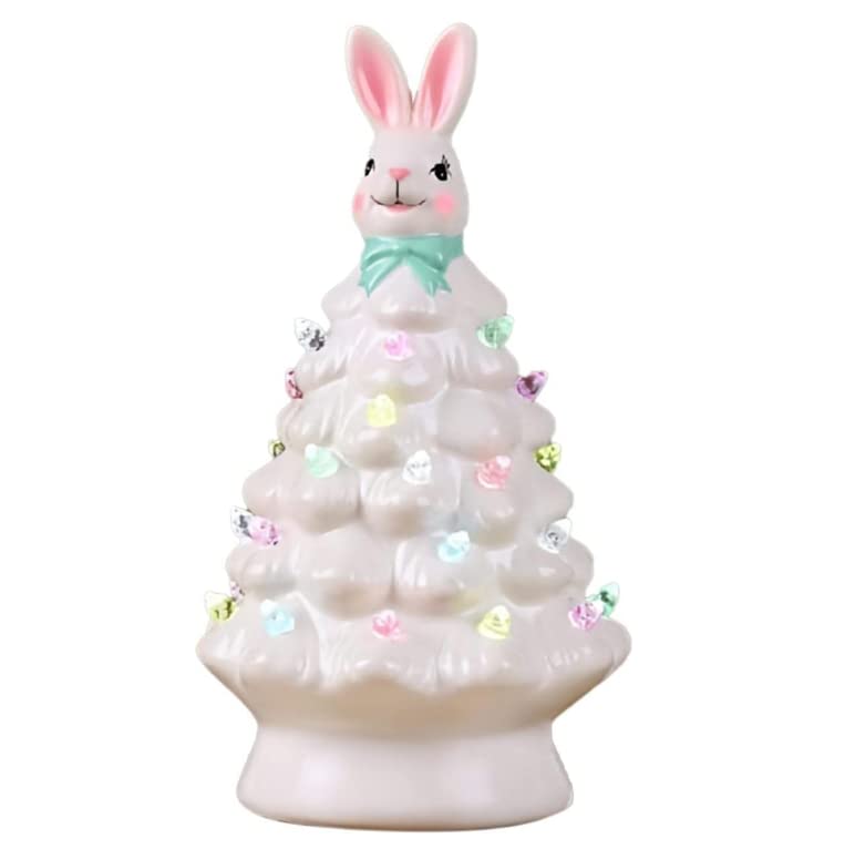 Zeko stablo Uskršnje ukrase, stolovi slatki zečji zečji zečji bijeli, Uskršnji dekor Uskrsni pokloni za