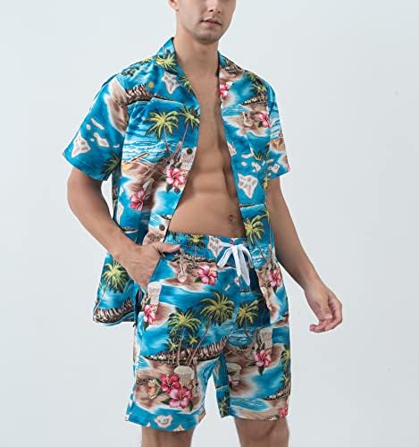 Godina iz godine iz godine havajske majice i kratke hlače za muškarce Regularne povoljne havajske majice setovi