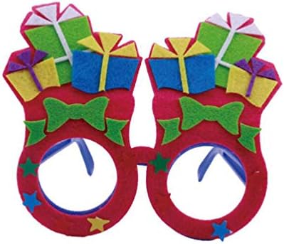 Happyyami 5pcs Božićne sunčane naočale Netkane tkanine Očmalje smiješno DIY Christmas Party Favors Pokloni
