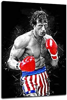 Bjofwa Rocky Balboa Poster boksa Ispis na platnu Zidna umjetnička slika Print za barove Restorani i
