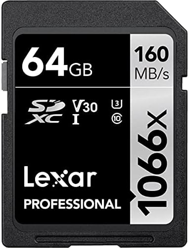 Lexar Silver Series Professional 1066x 64GB SDXC UHS-I memorijska kartica, 160MB / S čitanje,